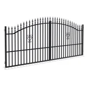 Ogrodzenia - Polargos Brama ogrodzeniowa dwuskrzydłowa Tina 3 400 cm x 150 cm - miniaturka - grafika 1