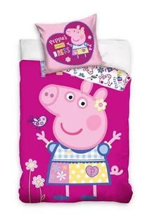 Świnka Peppa Komplet Pościeli Pościel 135 x 200 - Pościel dla dzieci - miniaturka - grafika 1
