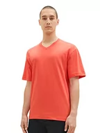 Koszulki męskie - TOM TAILOR Denim Koszulka męska 1036449, 11042 -Plain Red, S, 11042 – Plain Red, S - miniaturka - grafika 1