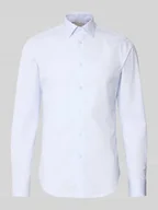 Koszule męskie - Koszula biznesowa o kroju slim fit z kołnierzykiem typu kent - miniaturka - grafika 1