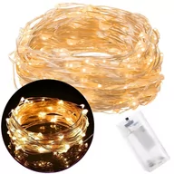 Oświetlenie świąteczne - Lampki choinkowe 20 LED druciki mikro na baterie CL0005 - miniaturka - grafika 1