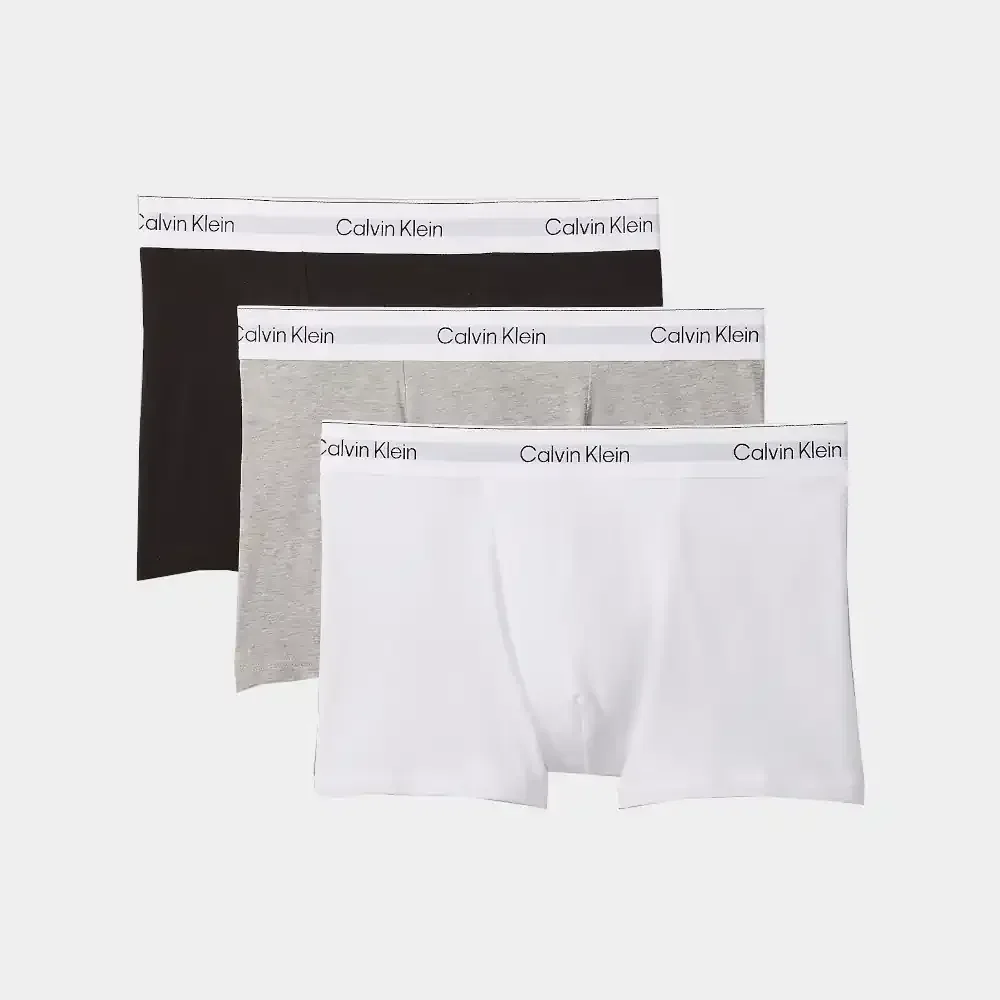 3pack bokserki męskie szare, białe, czarne Calvin Klein
