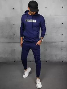 Dres męski granatowy Dstreet AX0695-L - Dresy męskie - miniaturka - grafika 1