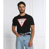 Koszulki męskie - GUESS T-shirt TRI LOGO | Regular Fit - miniaturka - grafika 1