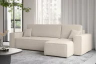 Narożniki - Sofa w kształcie L Best narożnik tkanina Abriamo beżowy prawy - miniaturka - grafika 1