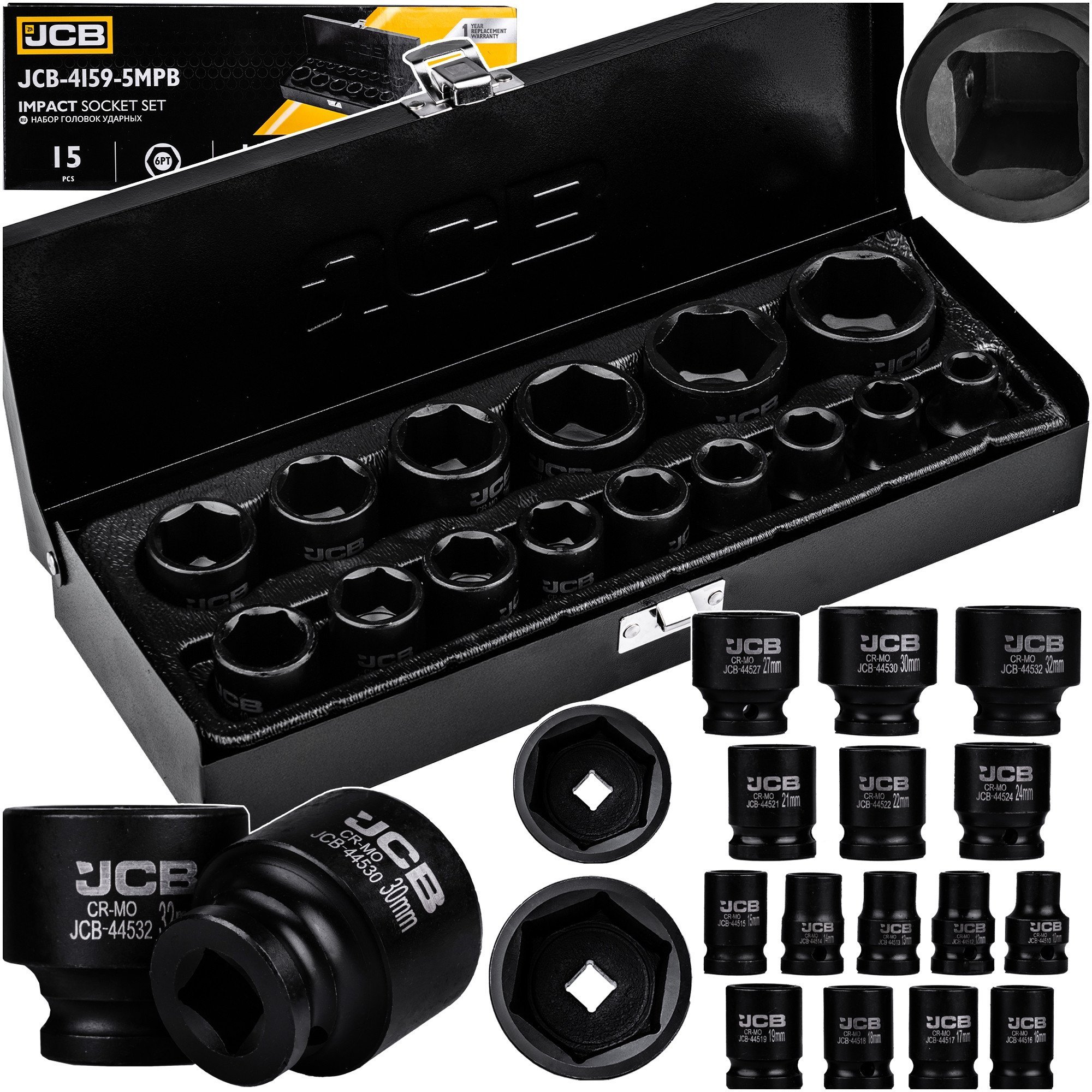 JCB NASADKI UDAROWE kpl. 15el.1/2