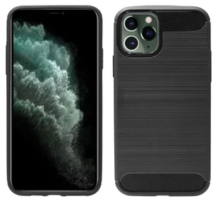 cofi1453® Etui silikonowe Carbon kompatybilne z iPhone 11 Pro Etui TPU Miękkie etui na telefon komórkowy Pokrowiec ochronny Czarny - Etui i futerały do telefonów - miniaturka - grafika 1