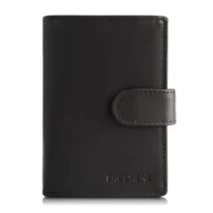 Portfele - Portfel Skórzany Męski Brødrene G-28 Hunter Czarny - miniaturka - grafika 1