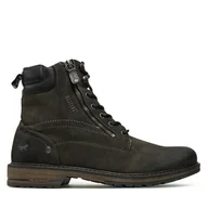 Botki męskie - Trzewiki Mustang 4157-609 Szary - miniaturka - grafika 1