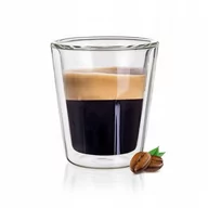 Szklanki - Szklanka termiczna kubek Podwójne Szkło 170ml - miniaturka - grafika 1