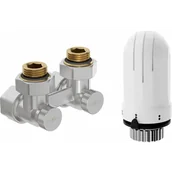 Zawory i kraniki - Mexen G03 zestaw termostatyczny dwururowy DN50, kątowy 1/2"x16 mm, nikiel - W911-016-938-01 - miniaturka - grafika 1