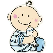 Scrapbooking - Bobasy z butelką 10 szt - chłopcy - miniaturka - grafika 1