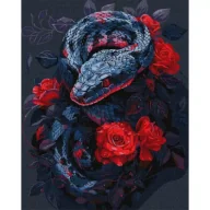 Malowanie po numerach - Ideyka Malowanie po numerach - Niebezpieczna róża 40x50cm - miniaturka - grafika 1