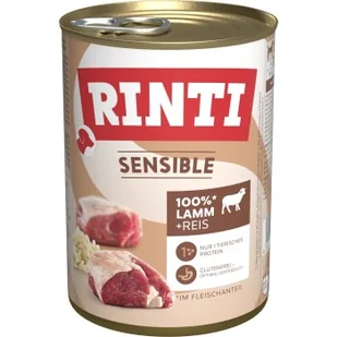 RINTI Sensible 12 x 400 g Jagnięcina i ryż - Mokra karma dla psów - miniaturka - grafika 1