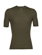 Bluzy męskie - Icebreaker Bluza Męska Na Co Dzień Z Krótkim Rękawem - Bluza Na Siłownię - 100% Wełny Merynosowej, Loden, S - miniaturka - grafika 1