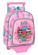 Plecaki szkolne i tornistry - Safta M020 LOL SURPRISE! Glow Girl plecak dziecięcy z wózkiem 705, idealny dla dzieci w różnym wieku, wygodny i wszechstronny, jakość i wytrzymałość, 28x10x34 cm, Różowy Unisex dzieci, Różowy, Estándar, Casual - miniaturka - grafika 1