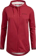 Kurtki damskie - Kurtka softshell rowerowa damska Vaude Cyclist - czerwona - miniaturka - grafika 1