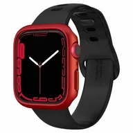 Akcesoria do pulsometrów i zegarków sportowych - SPIGEN Etui SPIGEN Thin Fit do Apple Watch 7 45mm) Czerwony - miniaturka - grafika 1