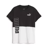 Koszule męskie - PUMA Power Colorblock tee G Koszula męska - miniaturka - grafika 1