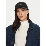 Czapki damskie - Czapka z daszkiem Calvin Klein Mono Logo Embro K60K612317 Czarny - miniaturka - grafika 1