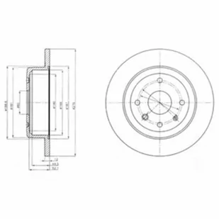 Tarcza hamulcowa DELPHI BG4244 - Tarcze hamulcowe - miniaturka - grafika 1