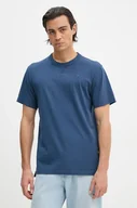 Koszulki męskie - G-Star Raw t-shirt bawełniany męski kolor granatowy gładki D24449-336 - miniaturka - grafika 1