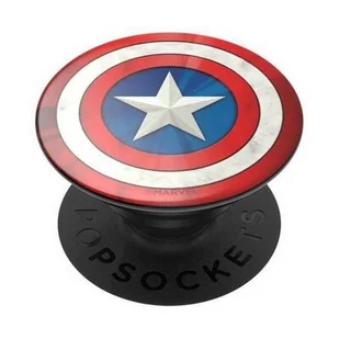 PopSockets PopSockets PopGrip - Rozkładany uchwyt i podstawka do telefonów oraz tabletów z wymiennymi krążkami PopTops - Captain America Icon 100483 - Uchwyty samochodowe do telefonów - miniaturka - grafika 1