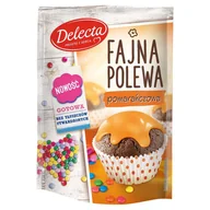Ciasta i półprodukty do ciast - Delecta Fajna polewa pomarańczowa do dekoracji wypieków 80 g - miniaturka - grafika 1