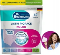 Środki do prania - Dr. Beckmann MAGIC LEAVES Chusteczki Listki Piorące do Prania Kolor 40 prań - miniaturka - grafika 1
