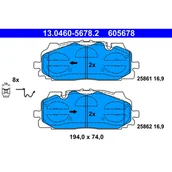 Klocki hamulcowe - Klocki hamulcowe - komplet ATE 13.0460-5678.2 - miniaturka - grafika 1