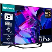 Telewizory - HISENSE 75U7KQ 75" MINILED 4K  - miniaturka - grafika 1
