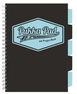 Project Book Black A4/100K kratka czarny (3szt) - PUKKA - Zeszyty szkolne - miniaturka - grafika 1