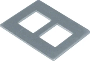 Hager polo tehalit.GB-EG Płytka montażowa GTVD2/300 2XRJ45 193X148 aluminium GTVDM012 GTVDM012 - Kanały kablowe - miniaturka - grafika 1