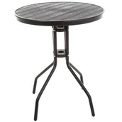 Stoły ogrodowe - Stolik ogrodowy PATIO Detroit 47628 Czarny - miniaturka - grafika 1