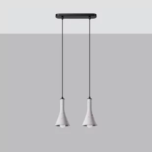 Rea lampa wisząca 2xE14 czarna/beton SL.1224 - Lampy sufitowe - miniaturka - grafika 1
