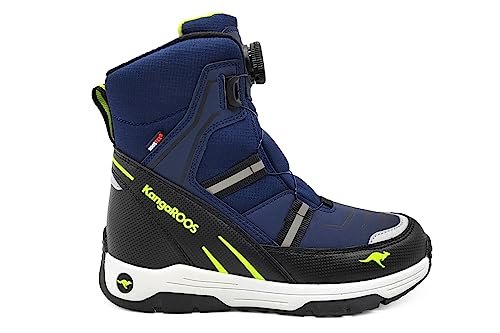 KangaROOS Męskie śniegowce K-mj Ron RTX Fx, Dk Navy Lime, 37 eu