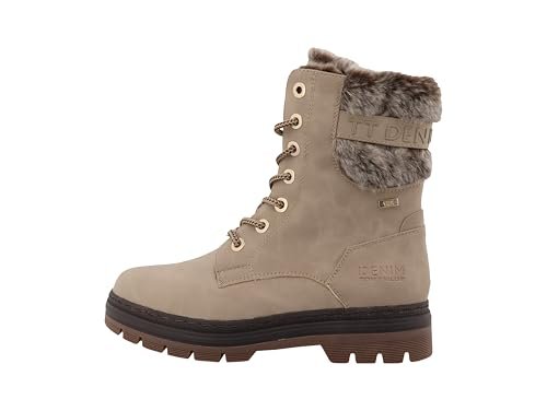 Tom Tailor Damskie 4290560021 modne kozaki, dkcream, 37 EU, dkcream, 37 EU