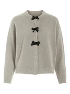 Swetry damskie - Vila Kardigan "Vibrianna" w kolorze szarym - miniaturka - grafika 1