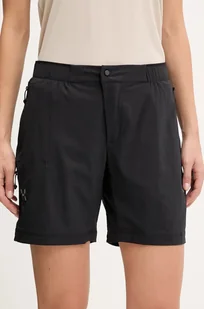 Haglöfs szorty outdoorowe L.I.M Fuse II damskie kolor czarny gładkie medium waist 607710 - Spodnie sportowe damskie - miniaturka - grafika 1