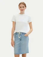 Spódnice - Tom Tailor Spódnica jeansowa 1040349 Niebieski Regular Fit - miniaturka - grafika 1