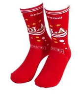 Skarpetki męskie - KOLOROWE SKARPETKI SKARPETY COCA COLA CZERWONE ŚMIESZNE WZORY PREZENT - miniaturka - grafika 1