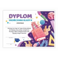 Dyplomy i okładki - LearnHow Dyplom A4 ukończenia klasy drugiej - Książka 20szt - miniaturka - grafika 1