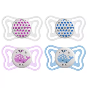 Chicco Smoczek do uspokajania PHYSIO Light Silikonowy 2-6 m+ 2 SZT - LUMI 23107271 - Smoczki uspokajające - miniaturka - grafika 1