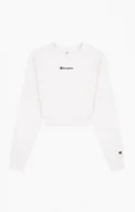 Bluzy sportowe damskie - Damska bluza dresowa nierozpinana CHAMPION LEGACY Crewneck Croptop - miniaturka - grafika 1