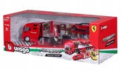 Samochody i pojazdy dla dzieci - Bburago Ferrari Race & Play Racing Hauler 1:43) - miniaturka - grafika 1