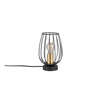 Czarna/złota lampa stołowa (wysokość 24,5 cm) Grid – Trio - Noże stołowe - miniaturka - grafika 1
