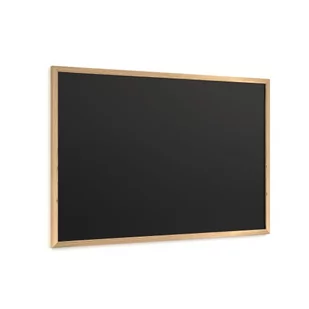 Tablica kredowa czarna 90x60 cm rama drewniana ECO - Tablice i flipcharty - miniaturka - grafika 1