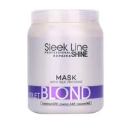 Maski do włosów - Stapiz Stapiz Sleek Line Violet maska do włosów 1000 ml dla kobiet - miniaturka - grafika 1