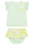 Komplety dla niemowląt - United Colors Of Benetton Komplet t-shirt i spodenki 3O7SAK015 Zielony Regular Fit - miniaturka - grafika 1