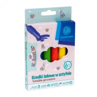 Kredki, ołówki, pastele i pisaki - Kredki żelowe w sztyfcie Astrakids Animals 6 kolorów - miniaturka - grafika 1